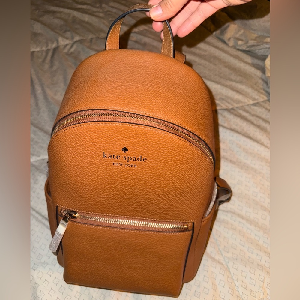 Kate Spade Tan Leather Backpack